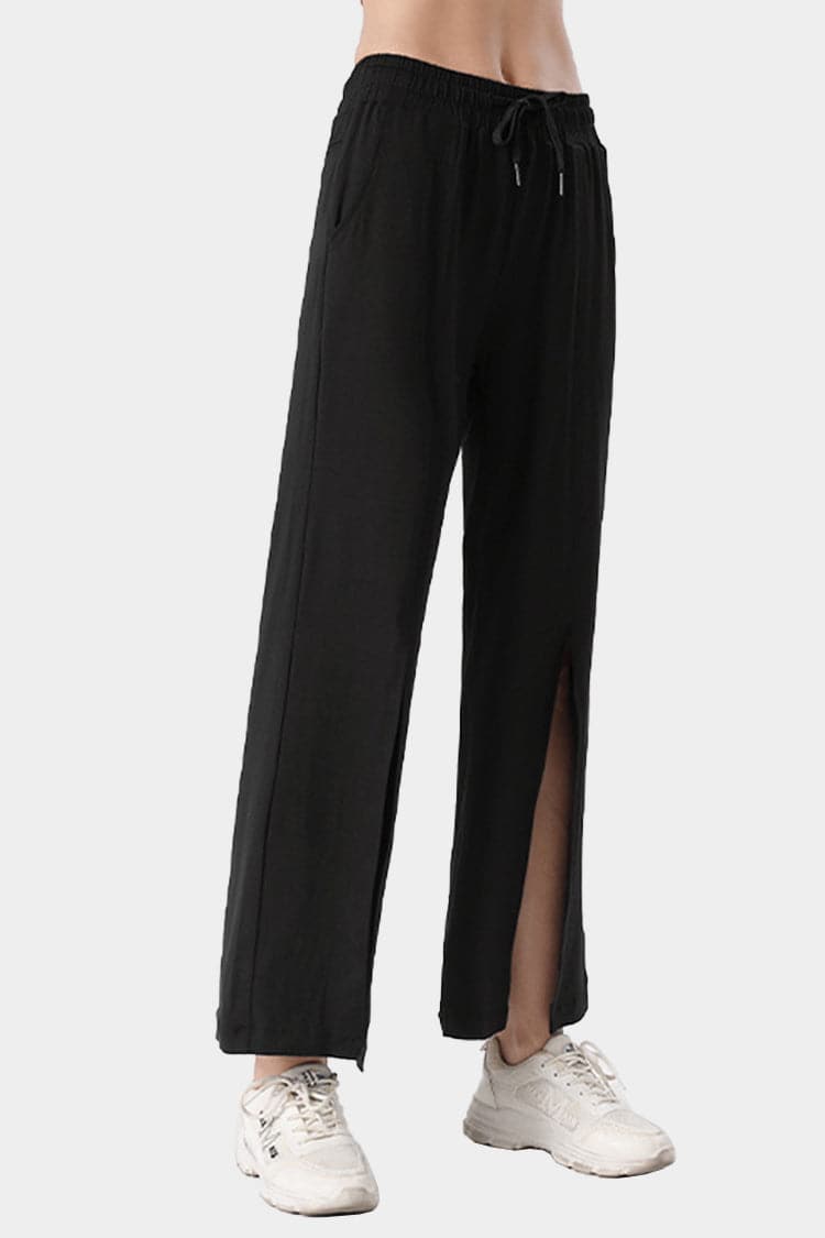 Vutru Split Hem Wide Leg Pants