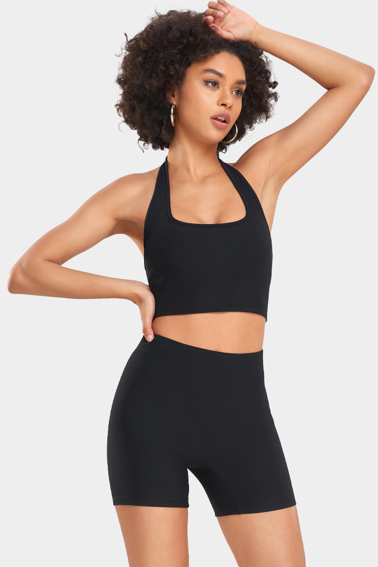 Halter Neck Tank and Shorts Set