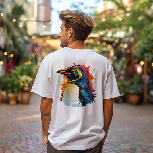 Rainbow Penguin Cotton Tee