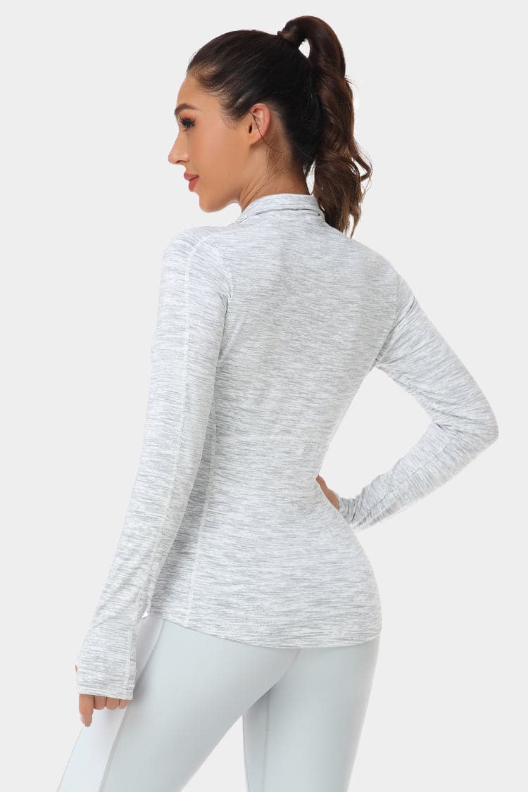 Vutru Mock Neck Zip Up Sports Jacket