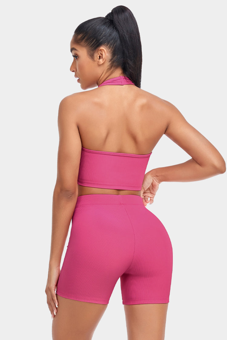 Halter Neck Tank and Shorts Set