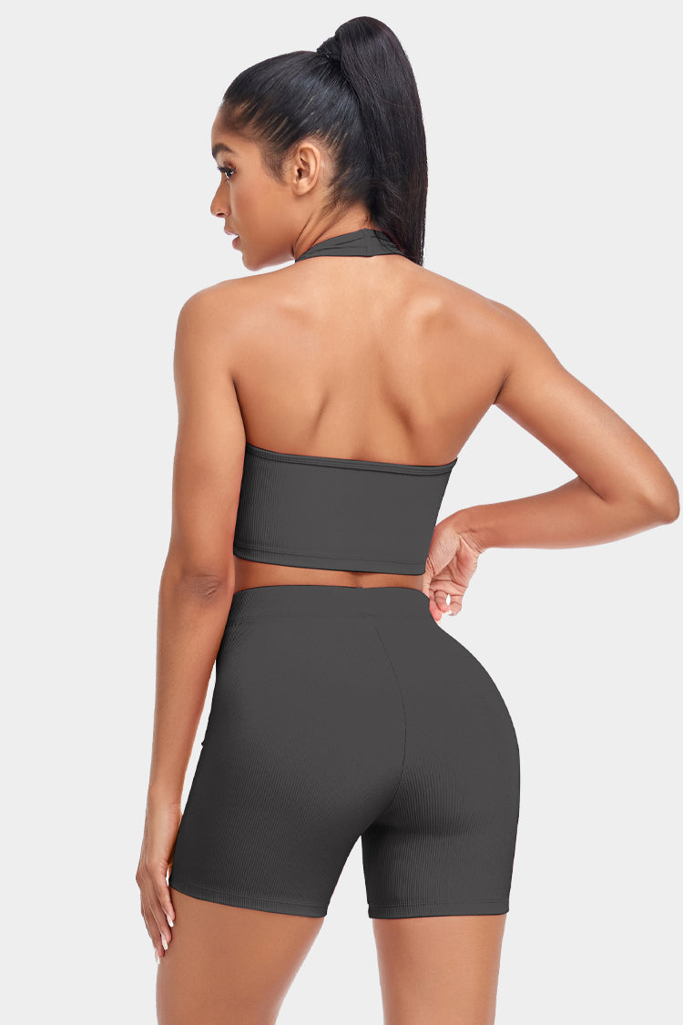 Halter Neck Tank and Shorts Set