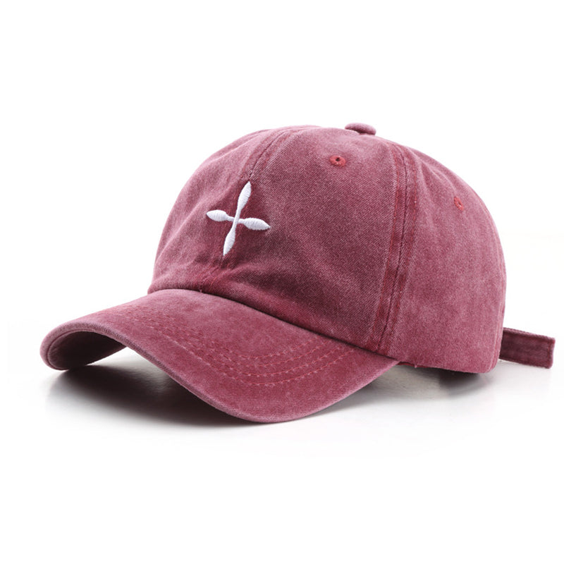 Adjustable Simple Retro Washed Baseball Cap