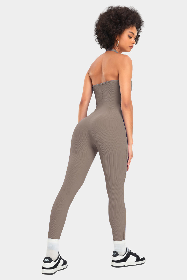U-Neck Halter Training Romper