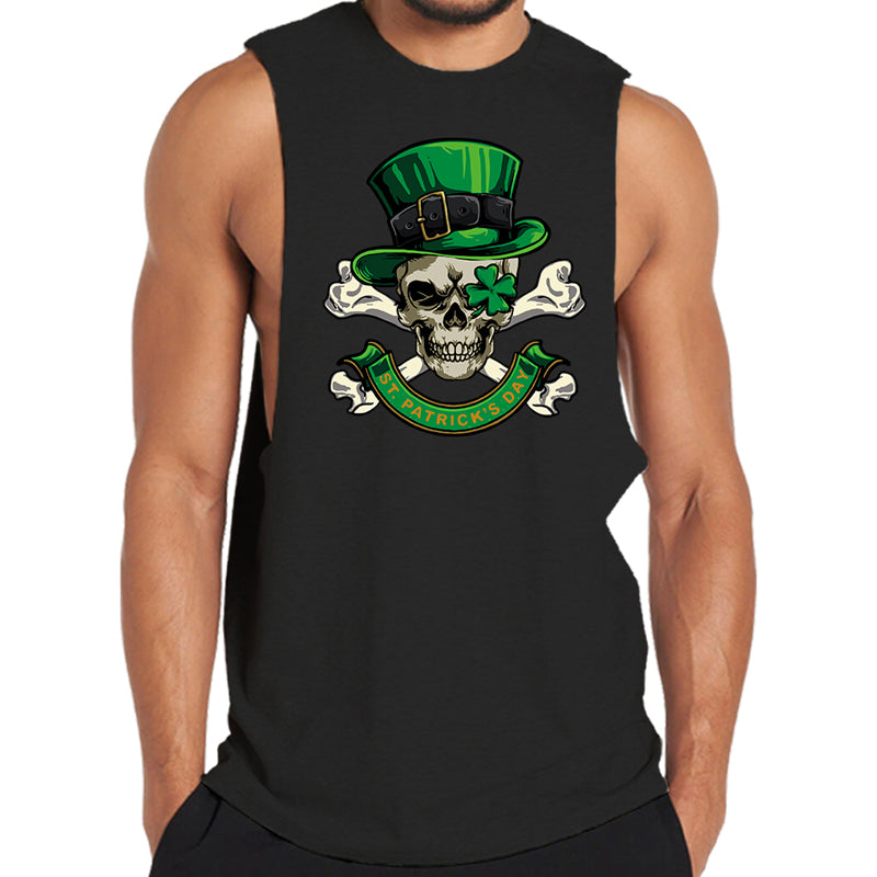 St Patrick's Skull Men's Tank Top