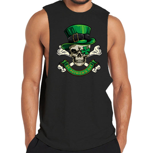 St Patrick's Skull Men's Tank Top