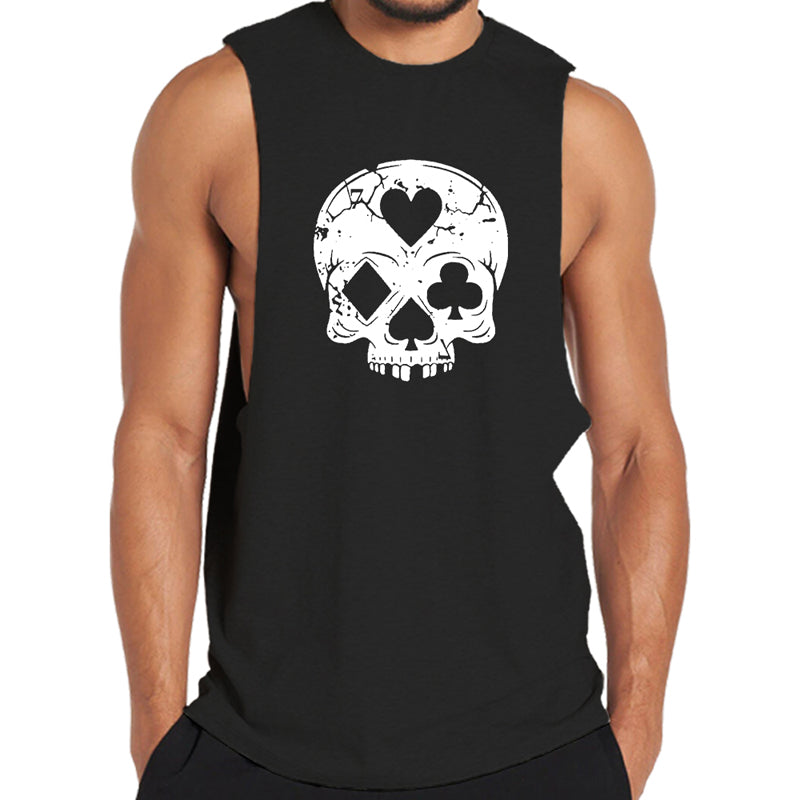 Gambling Skull Men's Tank Top
