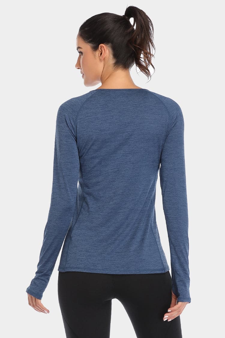 Vutru Thumb Holes Workout Long Sleeves