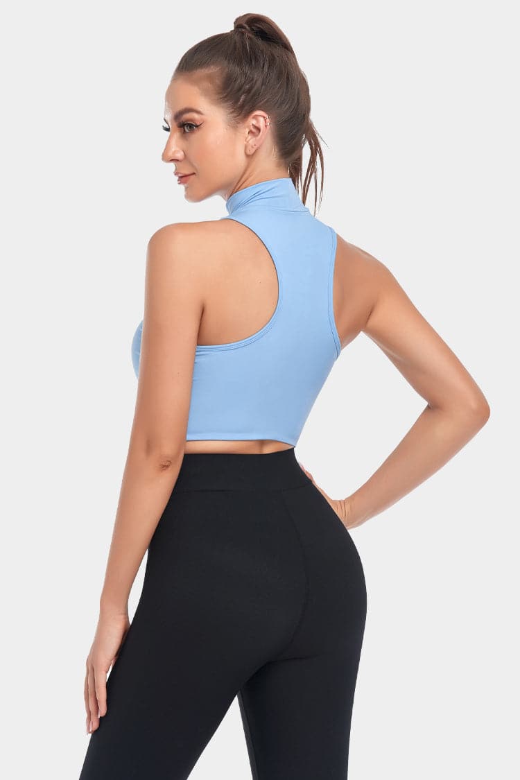 High Neck Racerback Sports Tank Top
