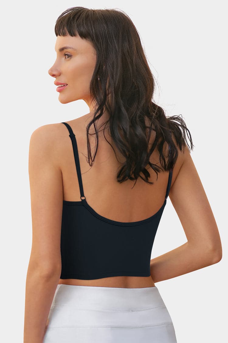 Vutru Ribbed Crop Sports Tank Top