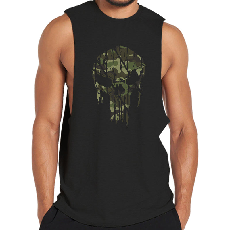 Camouflage Skull Men's Tank Top