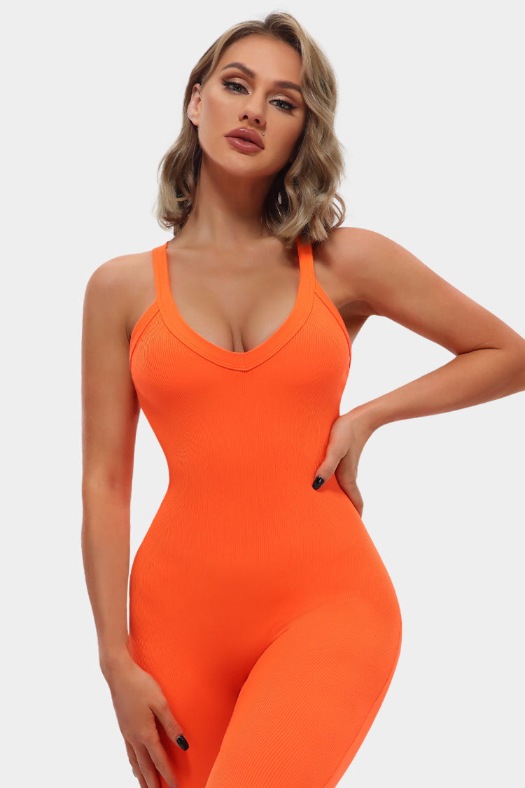 Vutru Crisscross Back Cami Romper