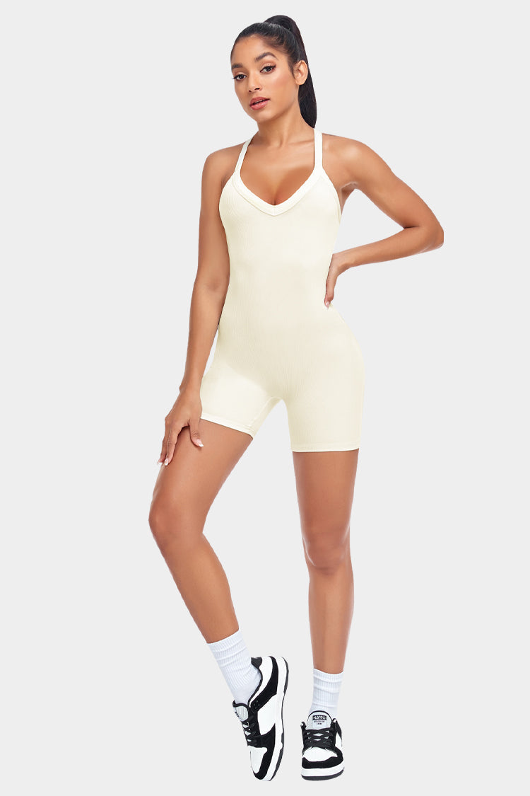 Criss-Cross Strappy Bodysuit