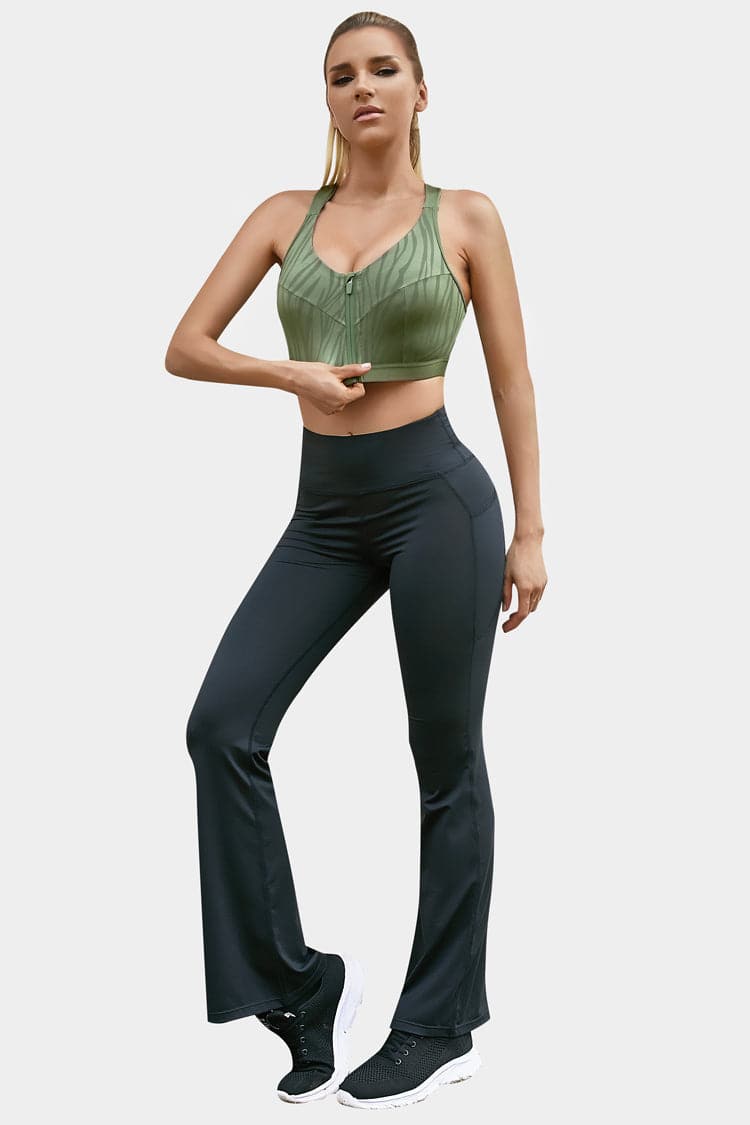 Vutru Zip Front High Impact Racerback Bra