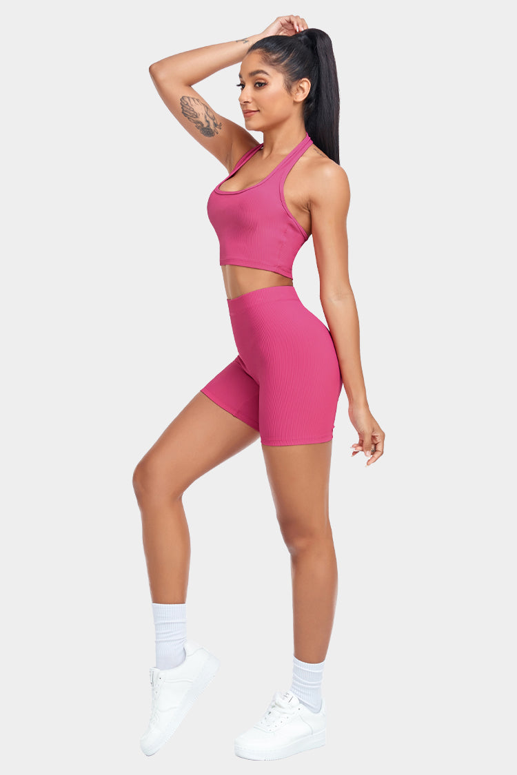 Halter Neck Tank and Shorts Set
