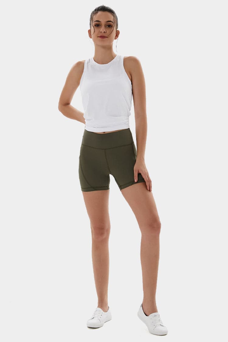 Vutru Low-Waist Compression Athletic Shorts
