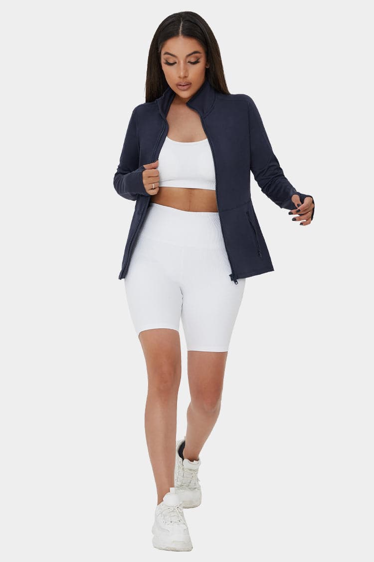 Vutru Zipper Thumb Hole Jacket