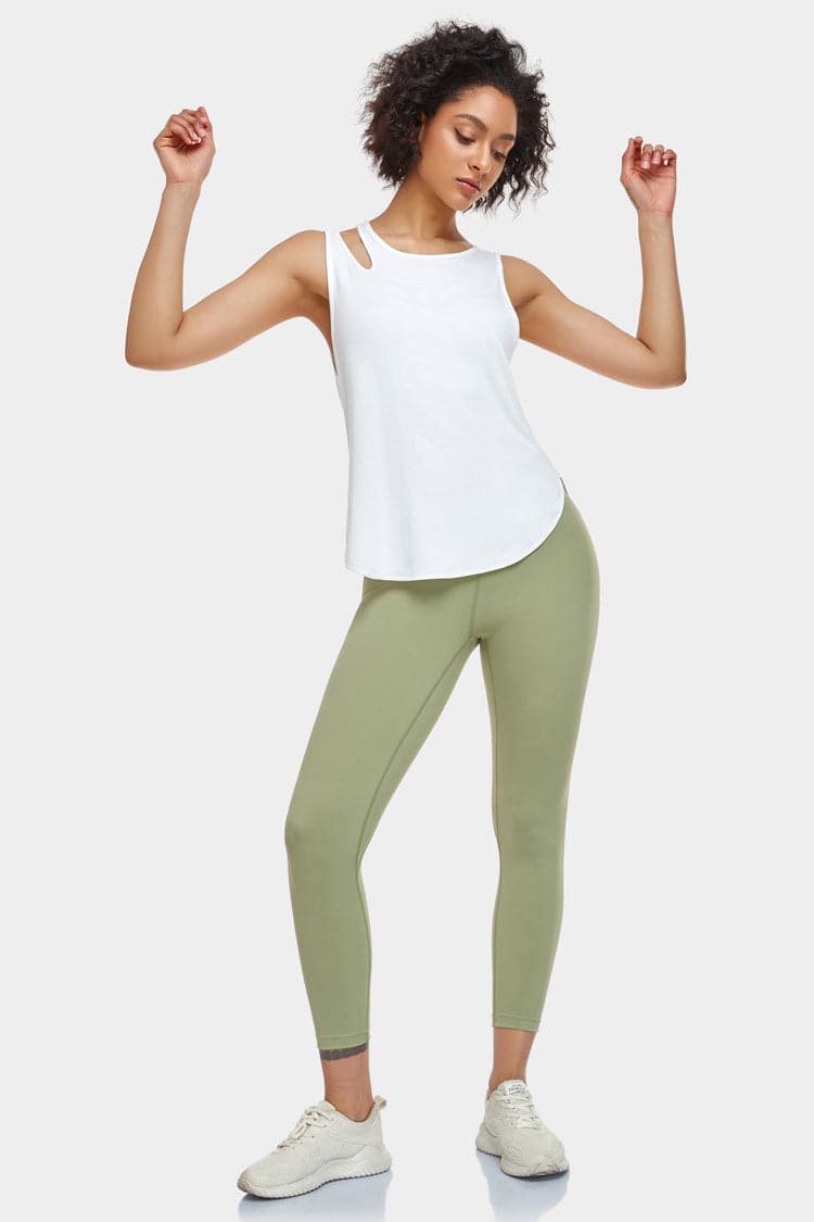 Vutru Dolphin Hem Casual Tank Top