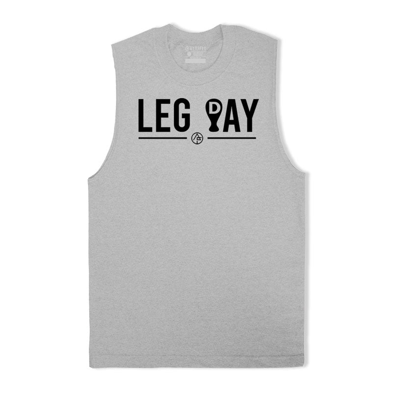 Cotton Leg Day Graphic Men's Tank Top