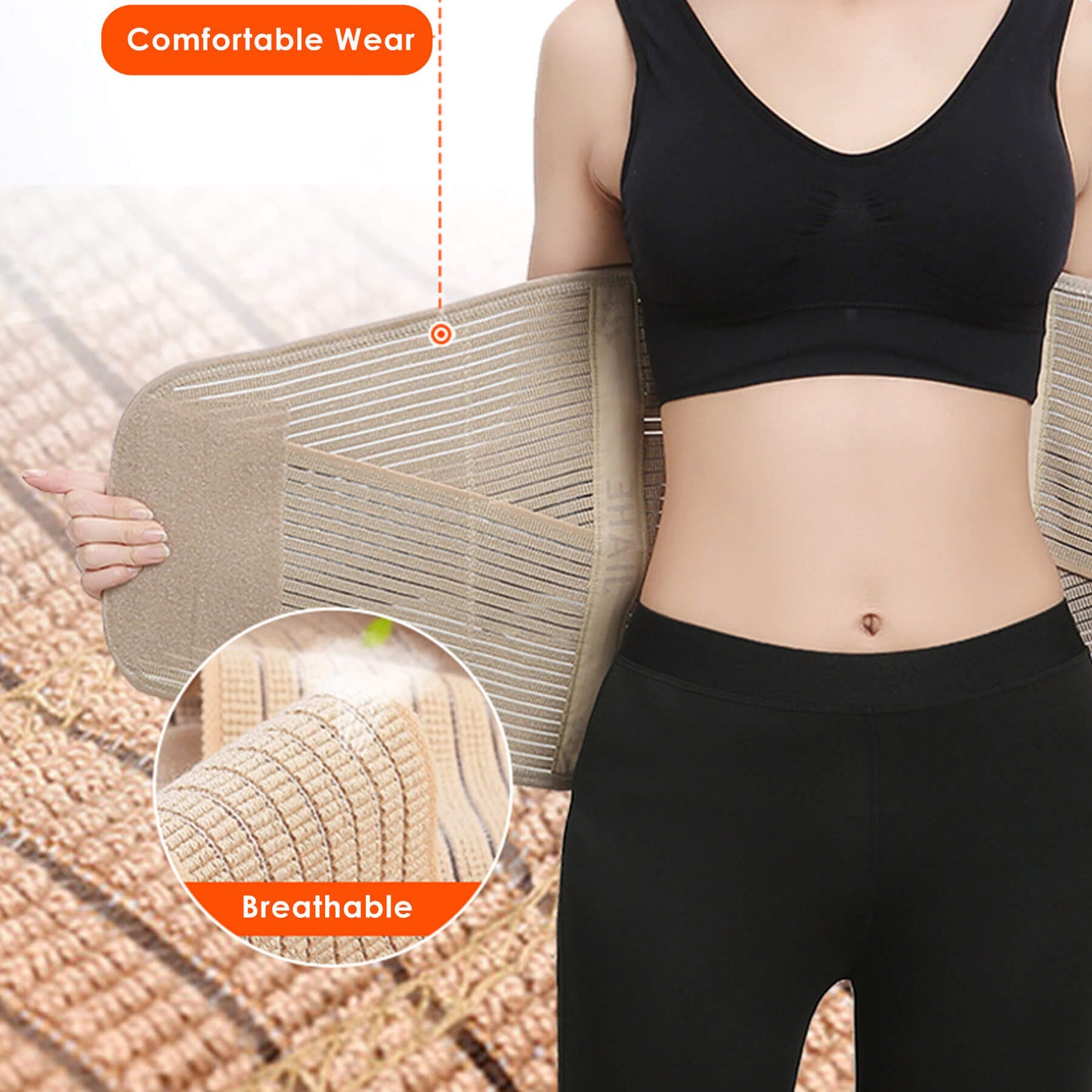 13″ Wide Back Brace For Women To Relieve Lower Back Pain