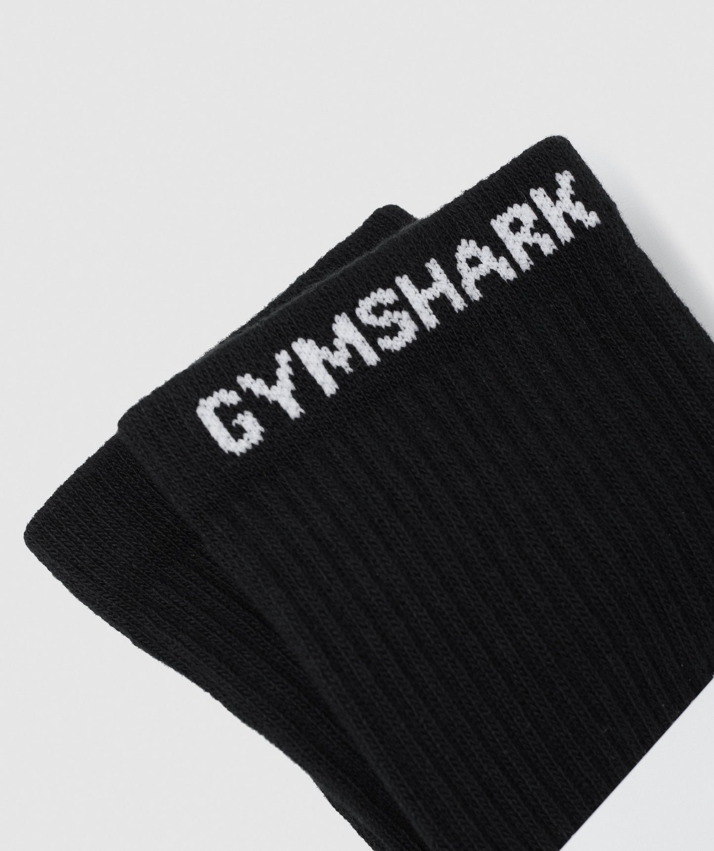 Gymshark Premium Logo Crew Socks 1pk - Black