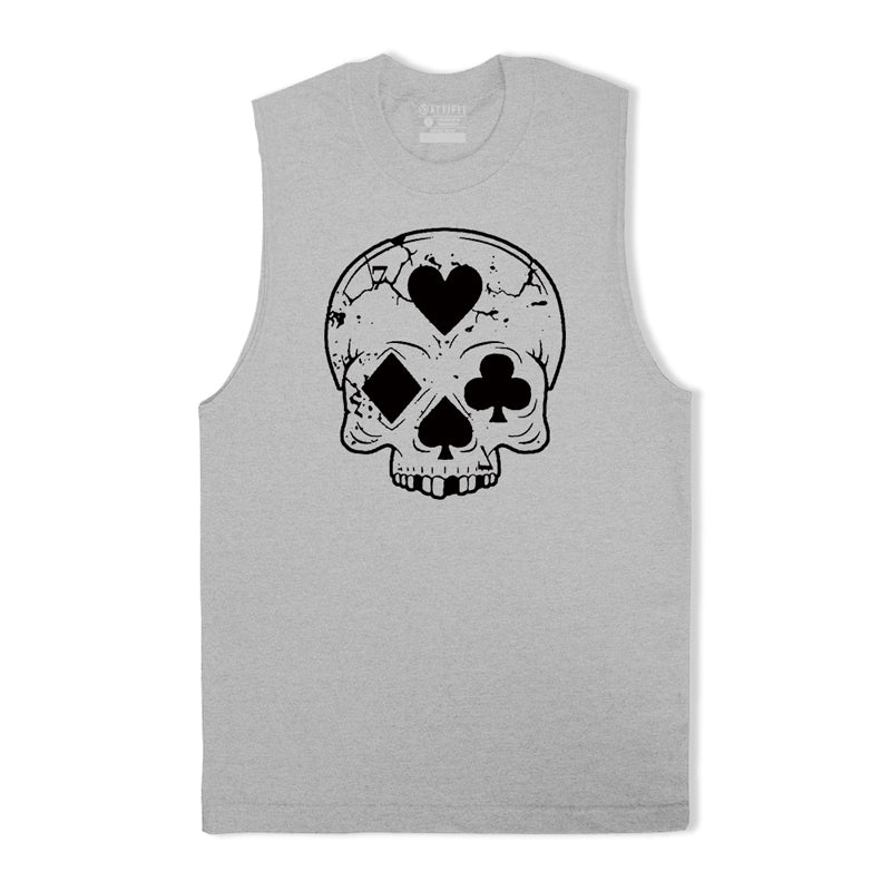 Gambling Skull Men's Tank Top