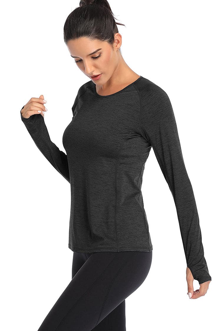 Vutru Thumb Holes Workout Long Sleeves