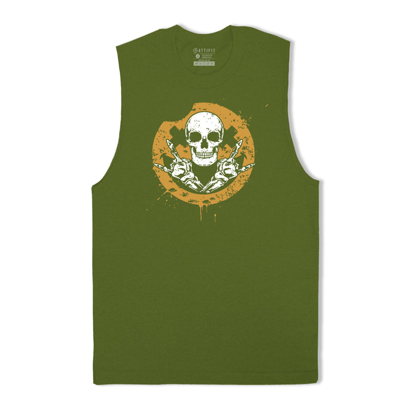 Rocking Skull Men's Tank Top