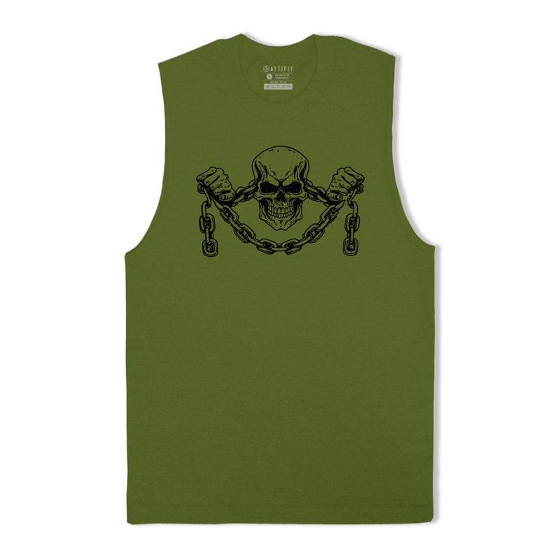 Chain Skull Men's Tank Top