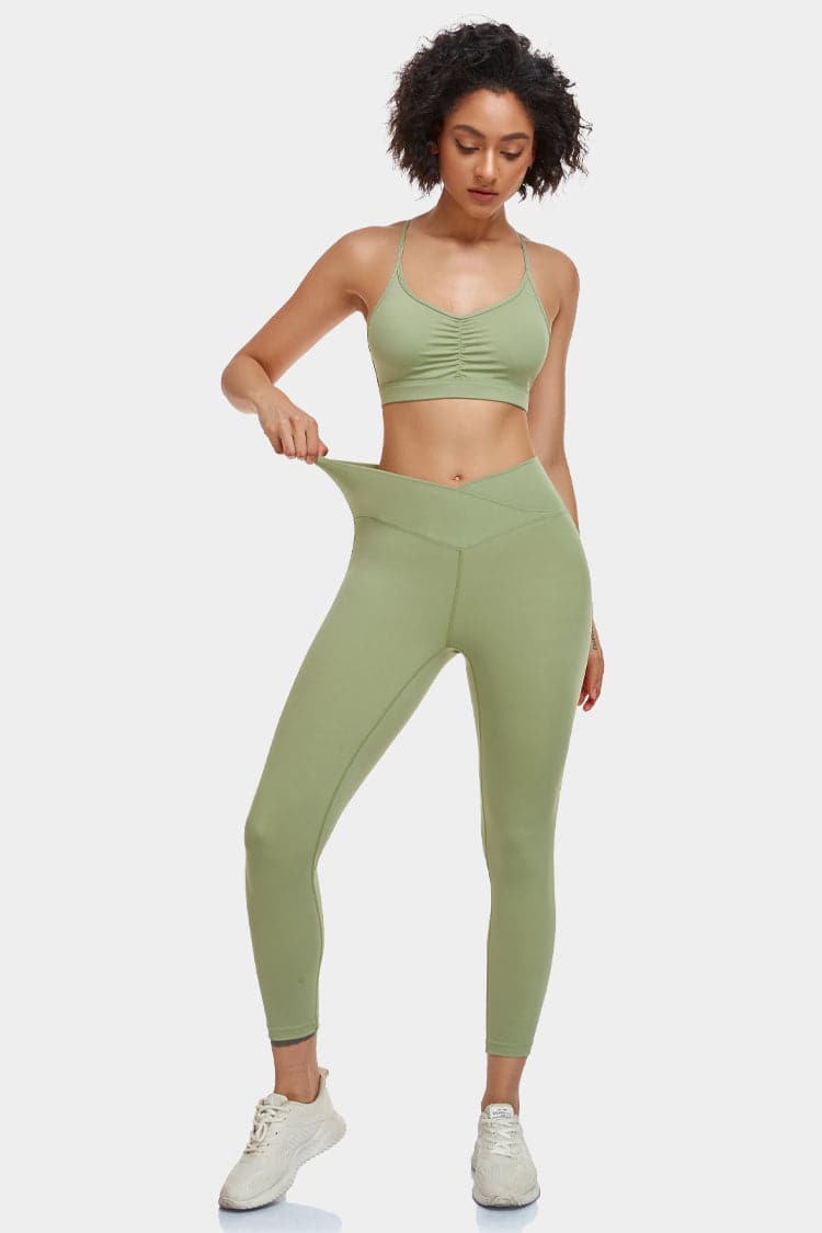 Vutru High-Waist Crossover Leggings