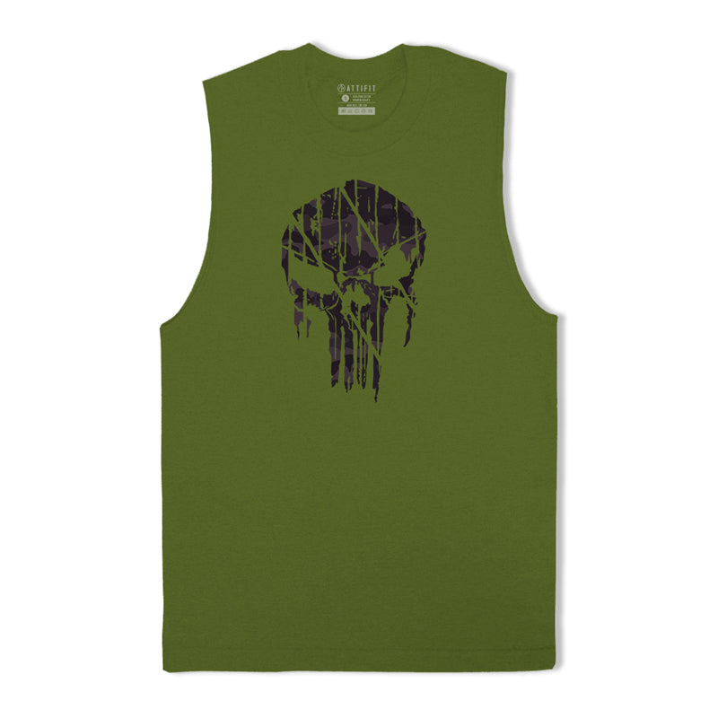 Camouflage Skull Men's Tank Top
