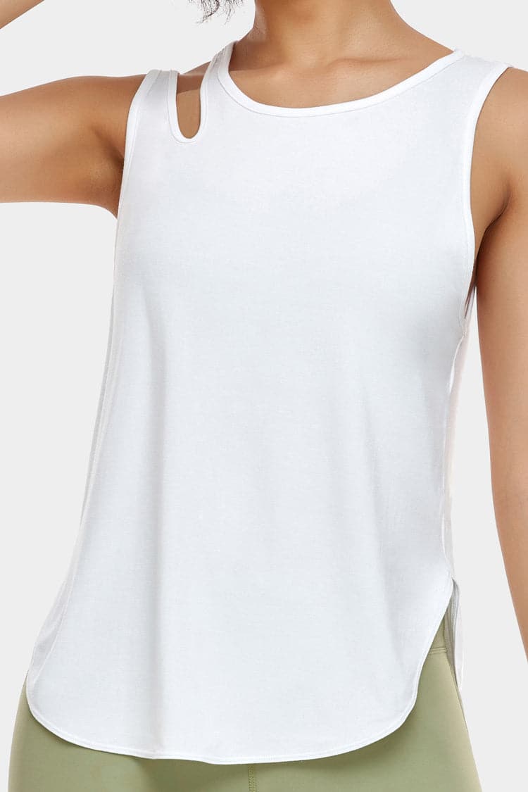 Vutru Dolphin Hem Casual Tank Top