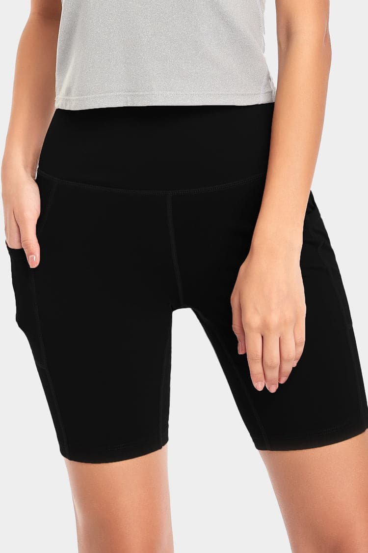 Vutru High-Waist Solid Training Shorts