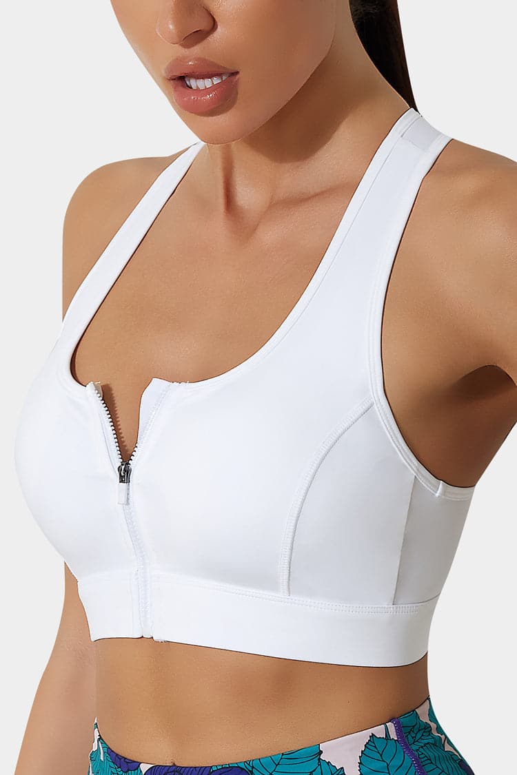 Vutru Racerback Sports Zip Bra