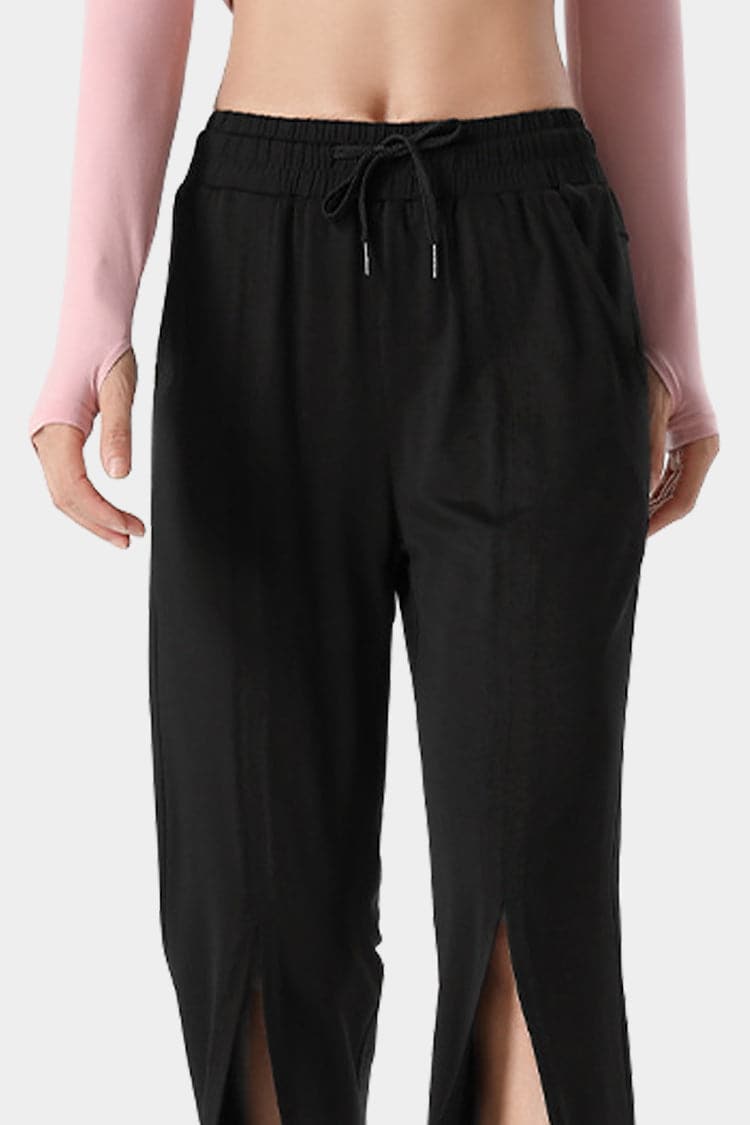 Vutru Split Hem Wide Leg Pants