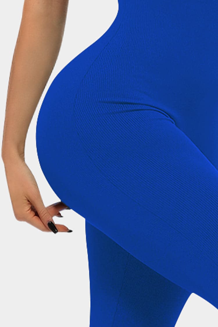 Vutru Blue Ribbed Sports Romper