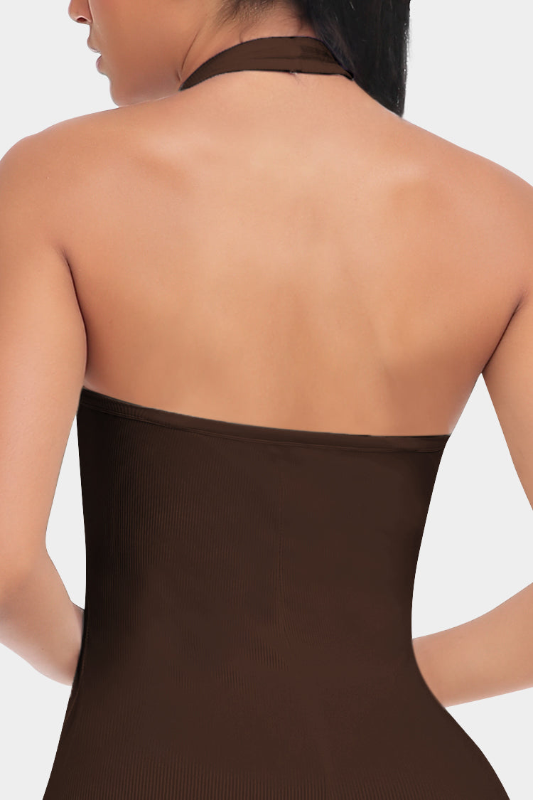Deep V-Neck Fitness Romper