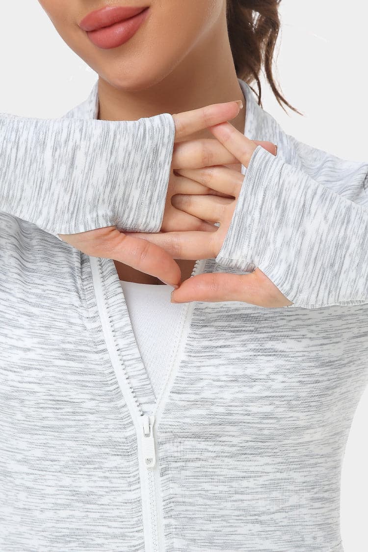 Vutru Mock Neck Zip Up Sports Jacket