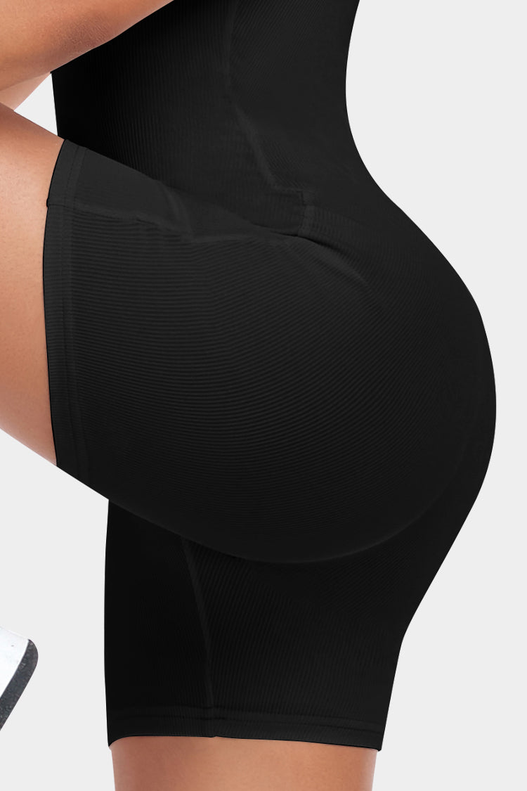 Criss-Cross Strappy Bodysuit