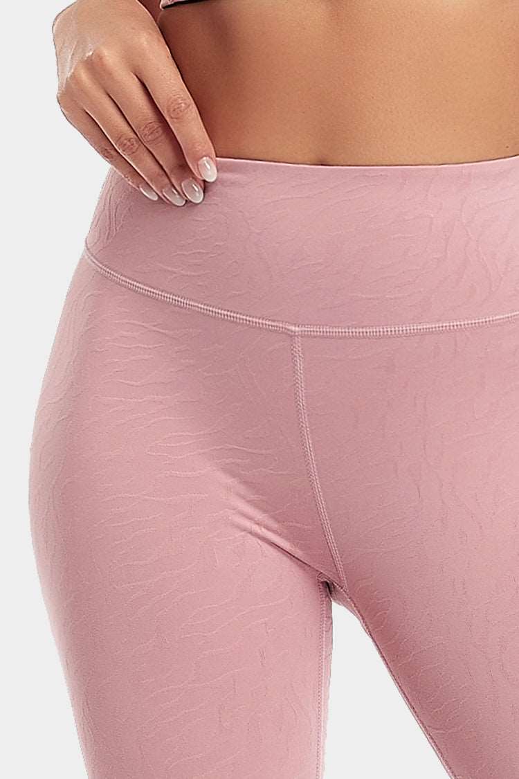 Vutru High-Waist Jacquard Tight Leggings