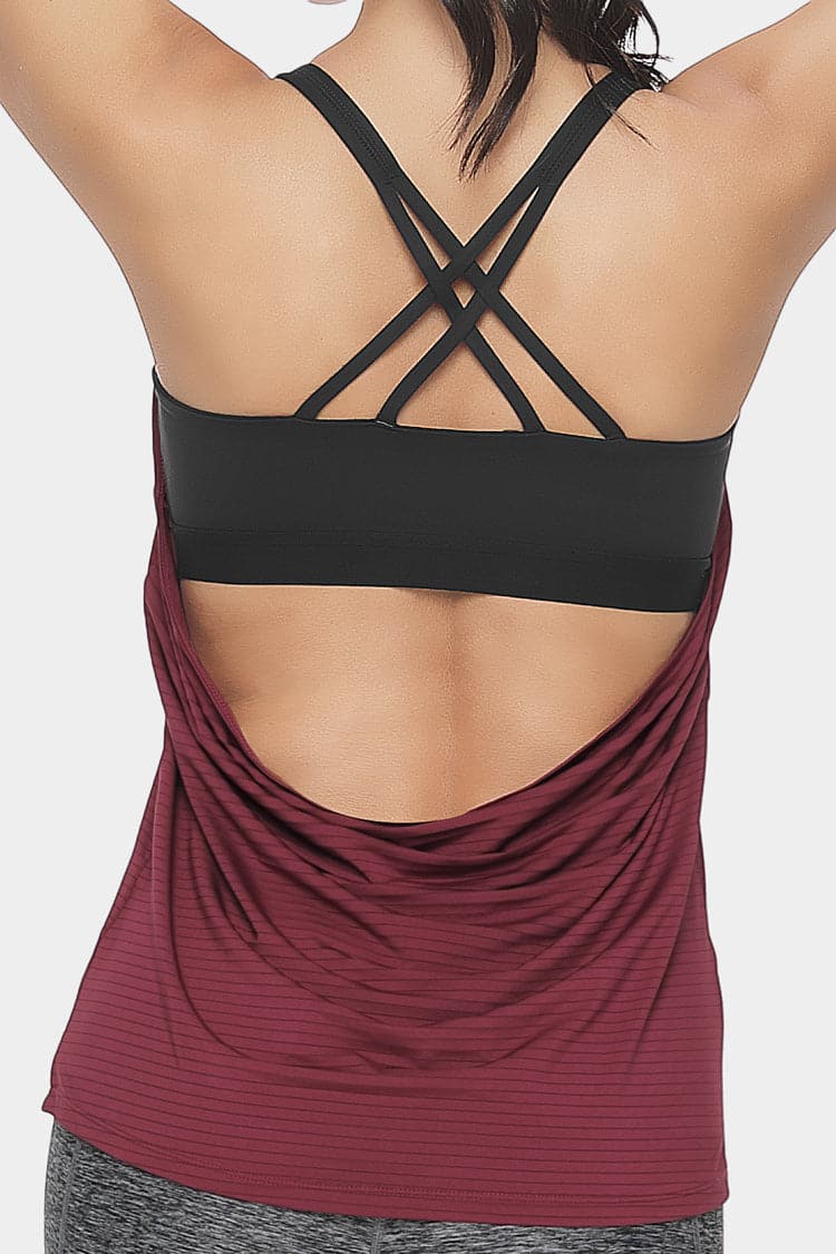 Vutru Strappy Racerback Sports Tank Top