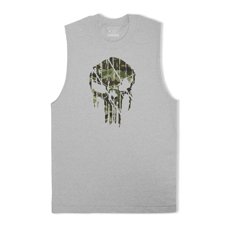 Camouflage Skull Men's Tank Top