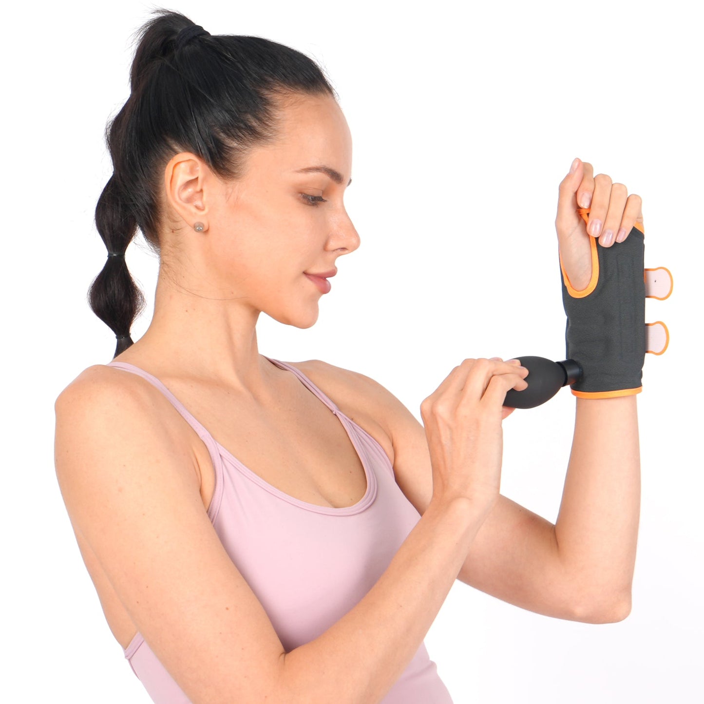 Aofit | Inflatable Wrist Wrap for Hands and Wrists with Adjustable Strap, 2 Spring Stabilizers, 1 Wrap