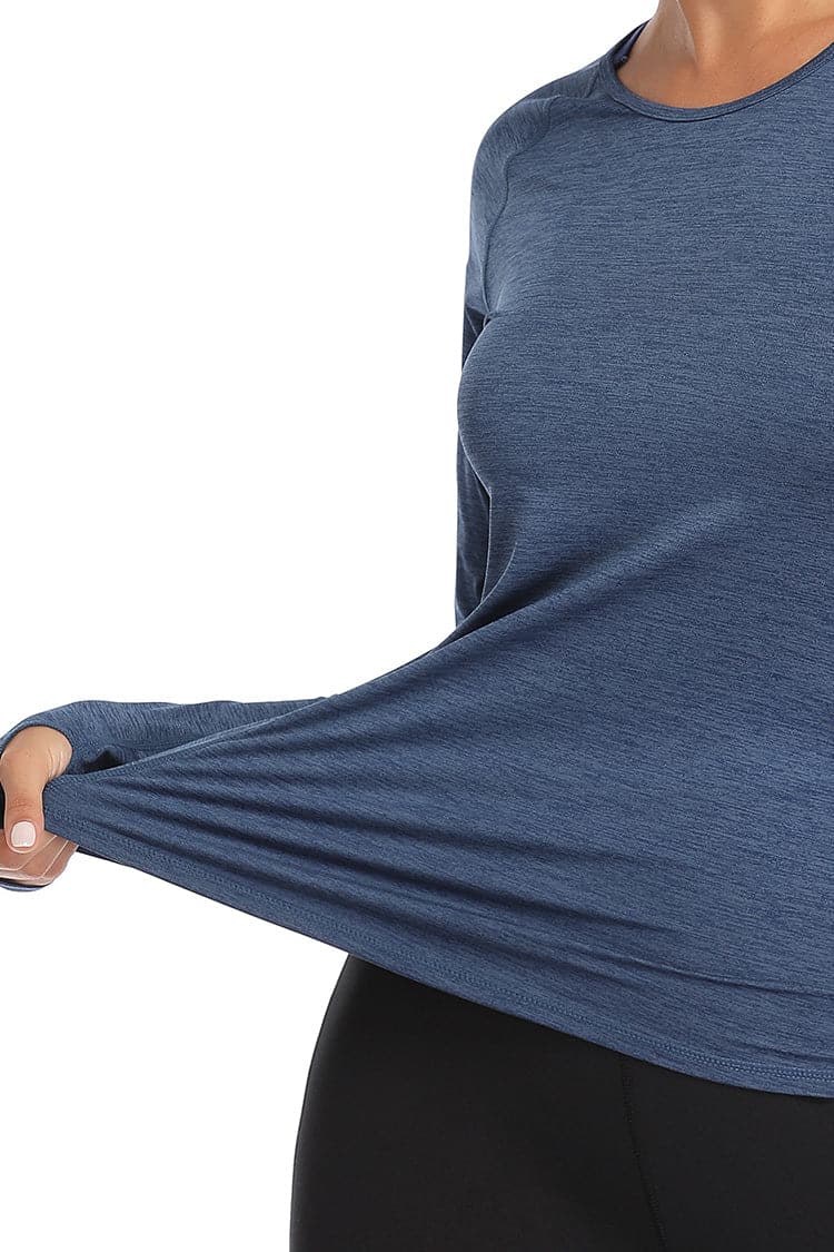 Vutru Thumb Holes Workout Long Sleeves
