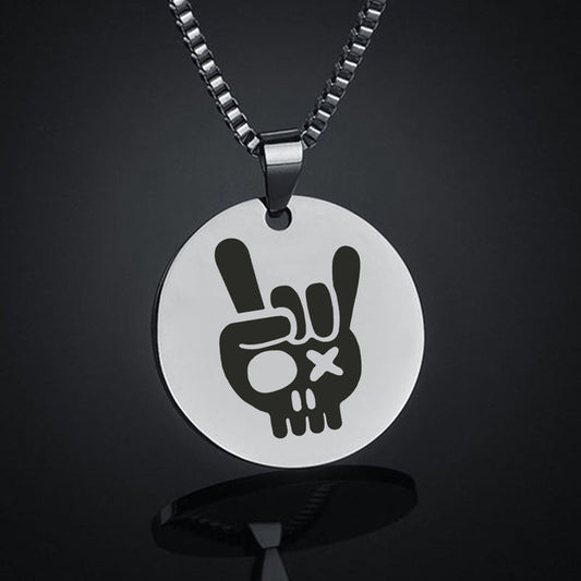 SKULL Titanium Steel Fitness Jewelry