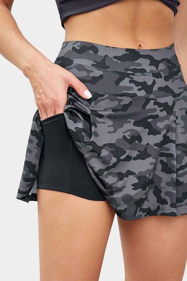 Vutru Camo Printed Tennis Skort