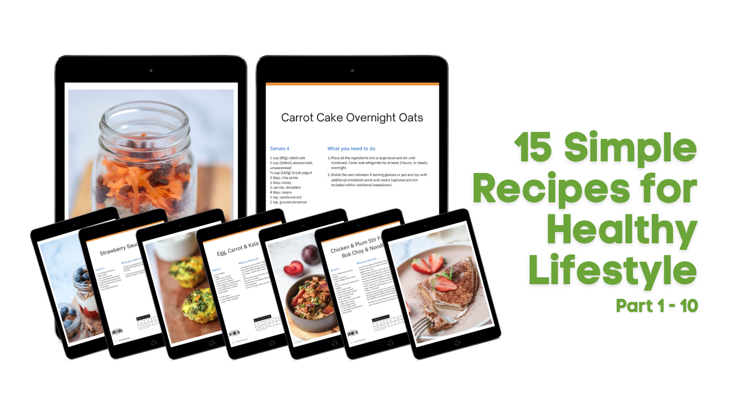 15 Simple Recipes for a Healthy Lifestyle E-books (Vol. 1-10)
