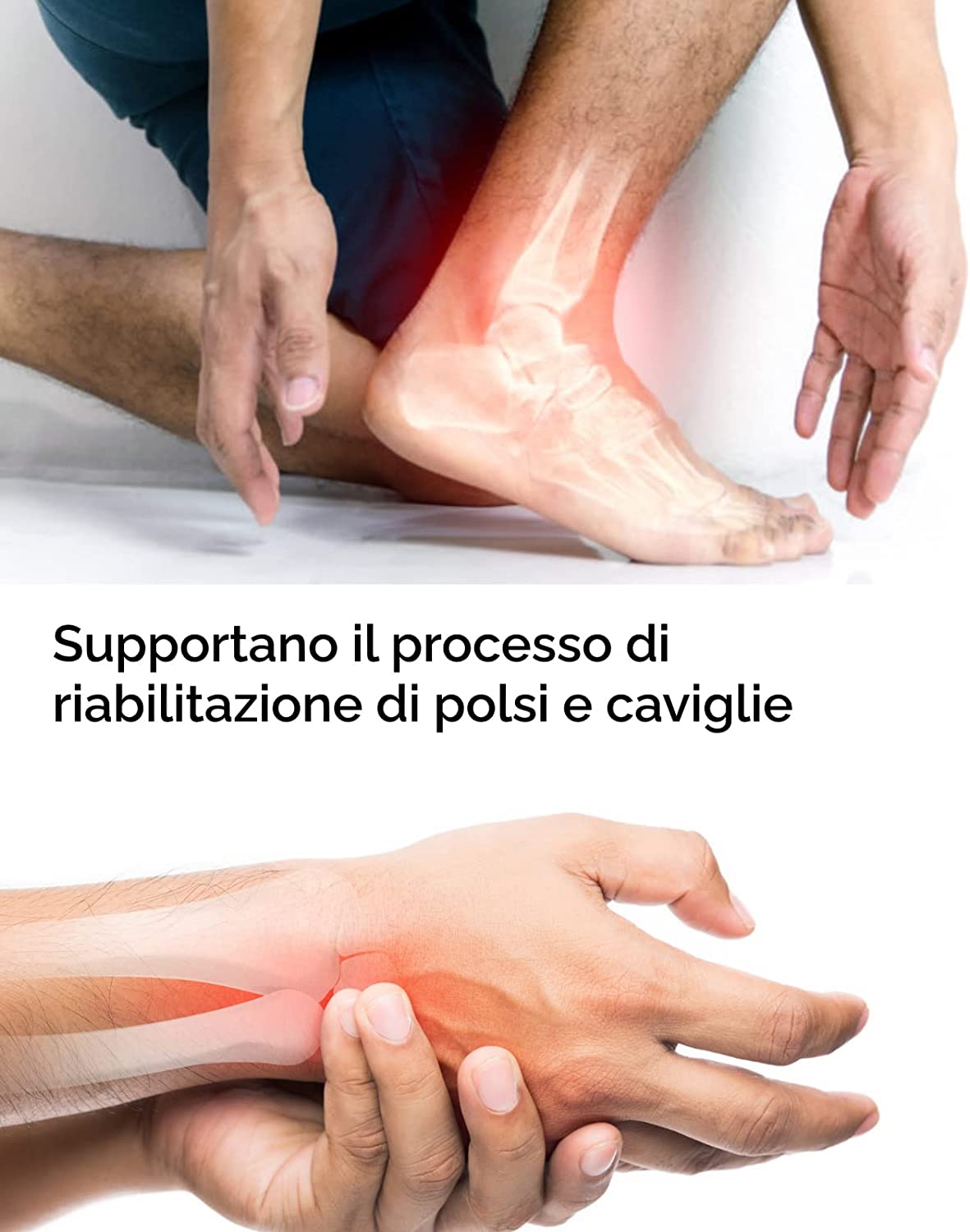 Pesi per Caviglie e Polsi Regolabili a Strappo - Vari Pesi