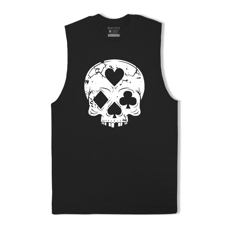 Gambling Skull Men's Tank Top