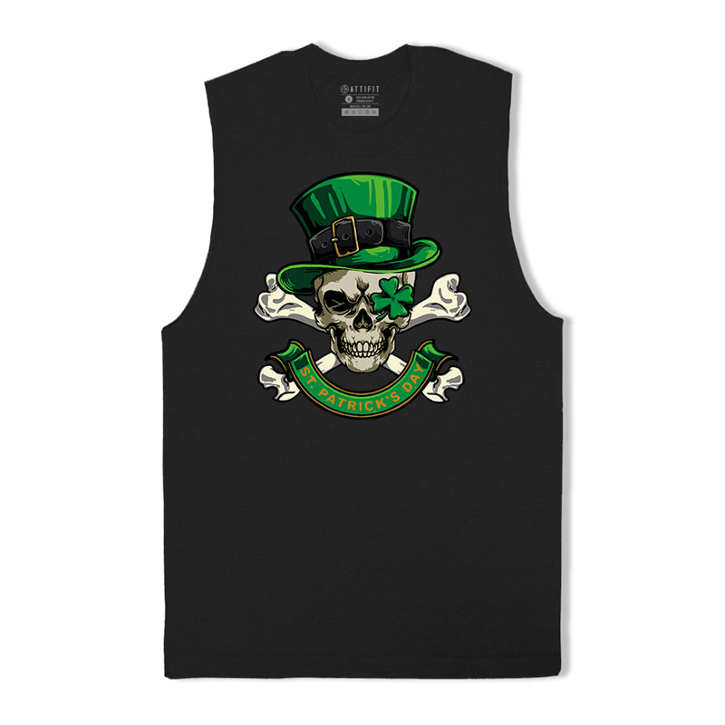 St Patrick's Skull Men's Tank Top
